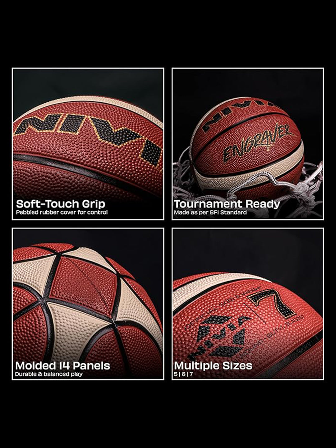Nivia engraver basketball