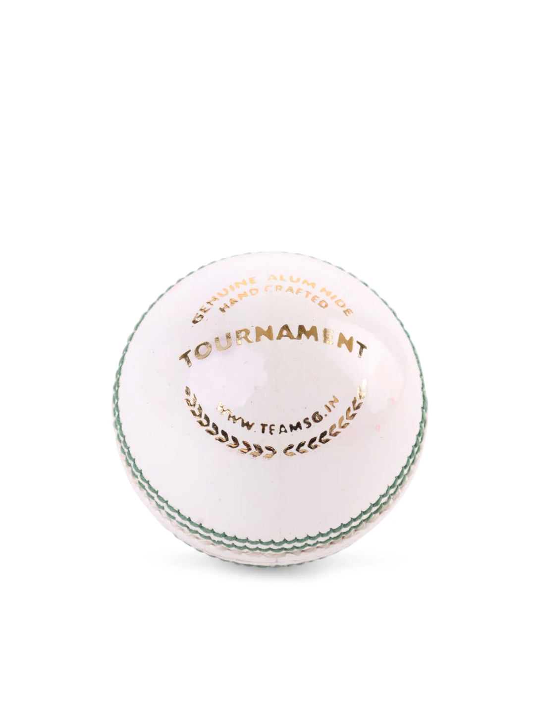 SG tournament white leather cricket ball
